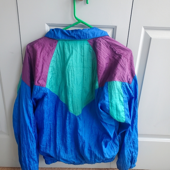 80s jacket! It's a wind breaker and a sweater! - Picture 2 of 2